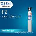 Gas de flúor de alta pureza F2 Agente de limpieza químico de alta pureza 99,99% 4N